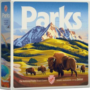 Keymaster Games Parks Base Camp | Beautiful Strategy Game for Families, Adults or Solo | Best Board Game for Nature, Outdoors, and Hiking | The US National Parks Game | Ages 10+ | 1-5 Players