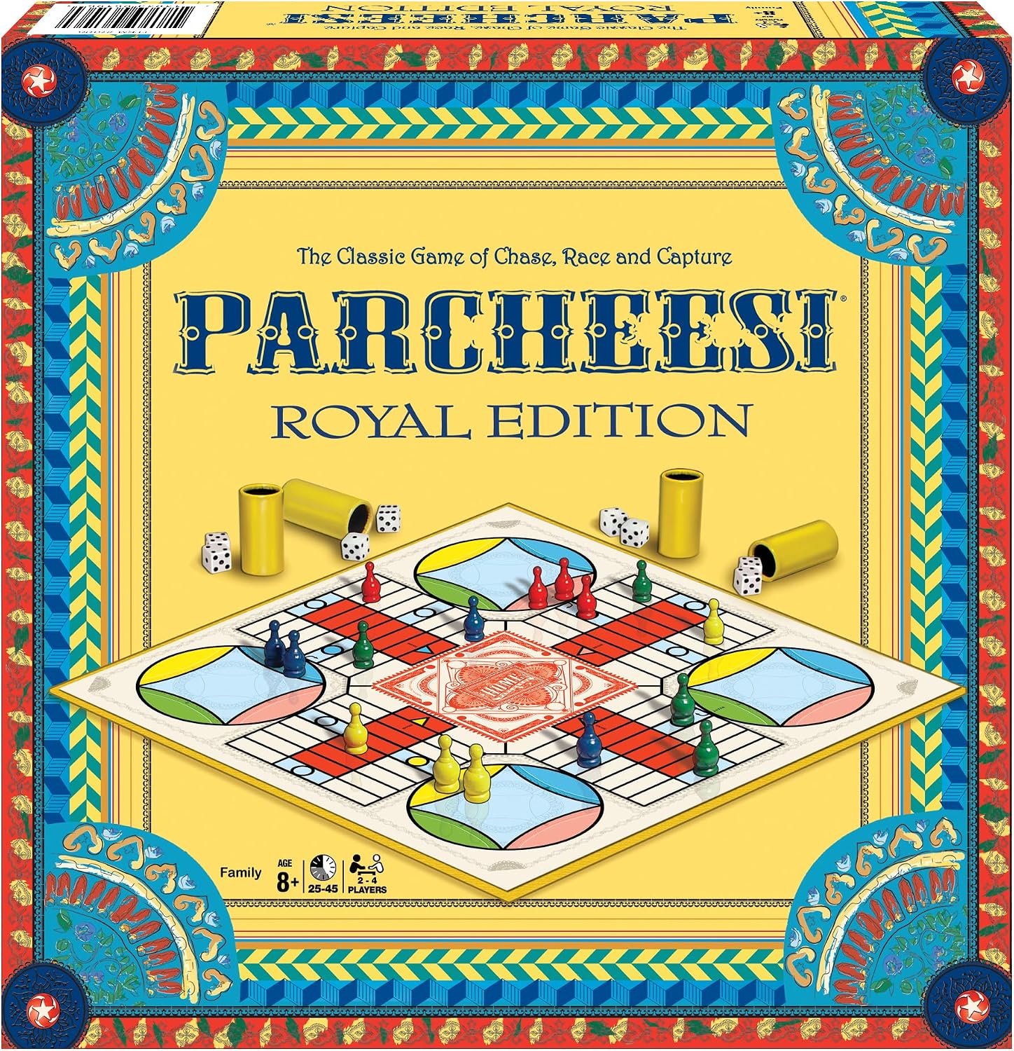 Parcheesi Royal Edition, with Charming Graphics, by Winning Moves Games USA | Classic Family Favorite, Fine Tokens and Dice Cups Included, 2-4 Players - Image 2