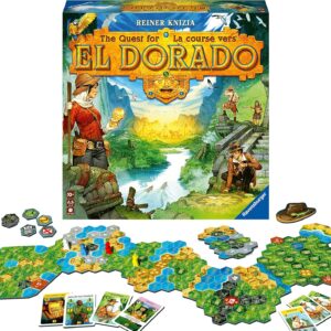 Ravensburger The Quest for El Dorado – Exciting Strategy Board Game | Suitable for Kids & Adults | Designed for 2-4 Players | Inclusive of Mini Expansion
