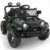 ELEMARA Ride On Car, Bluetooth Ride on Toys for Toddlers, 12V Kids Battery Powered Vehicles w/Remote, 3.5 mph Motorized Off-Road Truck, Electric Car for Kids w/3 Speeds,LED Lights- Green