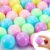 Sosation 150 Pcs 2 Inch Gumball Vending Machine Capsules Empty Round Plastic Containers Toy for Prizes Party Favors(Pastel Color)