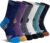 DoSmart Kids Hiking Walking Socks, Boys Girls Toddlers Merino Wool Warm Wicking Cushion Crew Socks