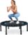 40″/48″ Fitness Rebounder Trampoline with 4-Level Adjustable Foam Handle, Quiet and Stable Exercise Trampoline for Kids Adults, Indoor/Outdoor Mini Trampoline