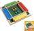 Shut The Box Dice Game 1-4 Players 10 Numbers Wooden Dice Game Traditional Bar Table Mat Game Enhances Math and Decision-Making Skills for Kids and Adults