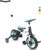 5-in-1 Kids Tricycle/Balance Bike/Push Bike with Pushbar for 2-8 Yrs Kids