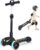 Electric Scooter for Kids Ages 3-12, Full Body Lights Up, Wide Deck, 3 Adjustable Heights, 5MPH Safe Speed, 90min Riding, Foldable 3 Wheel Electric Scooter for Kids Boys Girls Toddler
