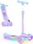 BELEEV A9 Kids Scooter with LED Light-Up Wheels & Deck, 3 Wheel Folding Scooter for Toddlers Girls Boys Ages 3-12, Adjustable Handlebar, Lean to Steer, Extra-Wide Wheels, Kick Scooter for Children