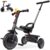 RIDYEE Tricycle for Toddlers 18 Months to 5 Years with Removable Push Handle, Tricycles for 3-5 Year Olds Ideal for On-The-Go Families, Adjustable Carry-Friendly Seat, Grey