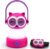 Kids Owl Lantern & Headlamp Set, 2-in-1 360° LED Camping Night Light, Battery Powered 3×AA, Child-Safe ABS, Portable Adventure Toy & Bedroom Night-Light (Pink Owl Lantern-Headlmp)