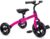 XPIY Tricycle for Toddlers Age 2-5 Years Old, 3 in 1 Folding Toddler Bike for Boys and Girls, Kids’ Bike Trike with Detachable Pedal and Adjustable Seat (Pink)