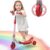 Kick Scooters for Kids 3-5 5-7 Years Age – Handlebars Flexible Steer,Height Adjustable,Stable Light Up Three Wheeled Toddler Scooter for Boy & Girl,Indoor Outdoor Kid Child Toy Gift