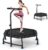 ANCHEER Trampoline, 50” Rebounder Trampoline for Adult with Bar, Indoor Mini Trampoline, 550LBS Fitness Trampoline with Bungee, Jumping Cardio Equipment, Exercise Trampoline at Home Gym