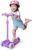 Nattork Kids Scooter for Girls Boys with Light Up Wheels, 3 Adjustable Height Handlebars, Lean-to-Steer Technology, Widen Anti-Slip Deck, 3 Wheel Scooter for kid ages 3-8, Support Riders Up to 110 LBS
