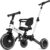 Glaf Tricycle for Toddlers 1-3 Toddler Bike with Push Handle 2-4 Years Baby Bike Toys for 2 Years Boys and Girls Balance Bike with Adjustable Seat Height and Backrest Birthday Gift (White)