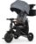 QPlay Baby Bike Stroller for Age 10 Months to 6 Years Old,8 in 1 Folding Toddler Bike Stroller with Removable Canopy & Guardrail Rotatable Seat -Tricycle for Toddlers Age 3-5 Boys & Girls Gift Trike