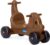 Careplay 2-in-1 Puppy Push & Ride-on Toy, Indoor & Outdoor Use, Earth Tone Color, Recommended for Children up to 50lbs, Made in The USA, Clay