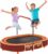 Indoor Trampoline, 55″ Foldable Trampoline with Handle, Oval Trampoline for Kids, Play Rebounder, Kids Trampoline Indoor, Gift for Girls Age 3+