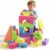 Large Building Foam Blocks for Toddlers, EVA Stacking Foam Building Blocks Toy Set, Non-Toxic, Washable, Early Learning Construction Toys & Gifts for Kids Boys & Girls (Blue, Pieces, 30)