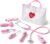 Phobby Kids Doctor Kit, 8 Pieces Toddlers Doctor Playset with Medical Storage Bag & Real Stethoscope, Pretend Play Doctor Toys Birthday Gift for Boys Girls Aged 3 4 5 6 (Pink)