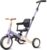 newyoo Toddler Tricycle with Push Handle for 1-3 Year Old, Toddler Bike, Birthday Toy for Boys and Girls, 5 in 1 Kids Trike, Balance Bike with Backrest and Safety Belt, Purple, TR007