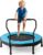 Goplus 40″ Mini Trampoline for Kids, Indoor/Outdoor Fitness Trampoline with Foam Handlebar & Safety Pad, Home Workout Equipment for 3-6 Years Old Toddlers, Gift for Boys & Girls
