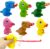 6 Pack Dinosaur Tongue Out Toys, Novelty Squeeze Toys for Kids Boys Girls, Birthday Gifts, Easter Egg Fillers, Easter Basket Essentials Stuffers