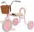 Kids Tricycle Outdoor, Vintage Bike with Training Wheels & Basket, Bicycles for Toddlers Girls Boys Ages 2-6 Years, Children Riding Toys/Birthday Gift (Pink)