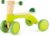 Hape Scoot Around Ride On Wood Bike | Award Winning Four Wheeled Wooden Push Balance Bike Toy for Toddlers with Rubberized Wheels, Bright Green