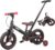 JMMD 6 in 1 Toddler Bike with Push Handle for Kids 18-60 Months, 12″ Foldable Balance Bike with Training Wheels, Pedals, Brakes, Kickstand, Push Tricycle Toddler Gift & Toys for Boy & Girl
