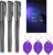 Invisible Ink Pen, Spy Pen with 3 PCS Mini UV Keychain Flashlight | Disappearing Ink Magic Pens with Black Light Markers for Secret Notes, Fit for Christmas Halloween Holiday Gifts (3 PCS)