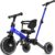 Glaf Tricycle for Toddlers 1-3 Toddler Bike with Push Handle 2-4 Years Baby Bike Toys for 2 Years Boys and Girls Balance Bike with Adjustable Seat Height and Backrest Birthday Gift (Blue)