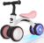 Gamfeiny Colorful Lighting Baby Balance Bike Toys for 1 Year Old Boy Girl Gifts, 10-36 Month Toddler Balance Bike, No Pedal 4 Silence Wheels & Soft Seat First Riding on Toys, 1st Birthday Gifts