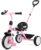 Liberry 2 in 1 Toddler Tricycle Age 2 3 4 Years Old, Kids Trike with Adjustable Push Handle, Bell & Basket, 3 Wheel Bike Riding Toy Birthday Gift for Girls Boys, Light Pink