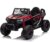 TOBBI 12V Kids Ride On Car Toy, Toddlers Electric Off-Road Truck, Battery-Powered 4 Wheels Vehicle to Drive with 25W Dual Motors/Safety Belt/Horn/Music & LED for Chirdren Aged 3-6 Years-Red