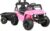 Best Choice Products Kids 12V Electric Ride On UTV Car and Trailer w/Parent Control, LED Lights, 2 Speeds, Bluetooth – Pink