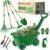 VICHTOP 10Pcs Kids Gardening Tools Set – Wheelbarrow Toys with Shovel, Rake, Hoe and Leaf Rake for Outdoor Backyard Play, STEM Educational Toys, for Toddler Boys & Girls Ages 3 4 5