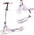 Aero Scooter for Kids 5-8 | Dynamic Lights, Hand Brake & Shock Absorption | Boys Girls 2 Wheels Kick Scooter | Foldable & Height Adjustable