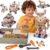 211 Pcs Kids Tool Set for Kids Ages 3-8, STEM Building Toys with Electric Drill & Storage Box, Building & Construction Educational Montessori Birthday Gift for 3 4 5 6 7 8+ Year Old