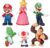 Isaneihas 6 pcs/Set Mario Figures Toy.Mario & Luigi Figurines – Yoshi & Mario Bros Action Figures （2 inch）