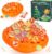 Marble Balance Game – 50 Colorful Marbles with Built-in Storage, Fun Family Challenge for 1-4 Players, Educational Toy for Kids & Adults, Perfect for Parties, Travel & Birthday Gifts (Pumpkin Orange)