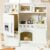 Tiny Land Play Kitchen for Kids, Upgraded Wooden Kitchen Toy with Complete Play Areas, Pretend Cooking Set with Sink, Stove, Microwave, Toy Coffee Station & Storage for Kids Ages 3+