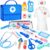 Doctor Kit for Toddlers 3-5, Doctor Kit for Kids with Medical Storage Bag & Real Stethoscope, Doctor Costume for Pretend Play, Birthday Gift for Girls Boys