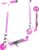 Kick Scooter for Ages 5+ – Kids, Teens & Adults. Max Load 220lbs. Foldable, Light-Up Wheels, Adjustable Height, Lightweight – Rush 125 Madd Gear