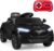 Costzon Ride on Car, 12V Licensed Ford Mach E Kids Electric Vehicle with Parent Remote, LED Lights, Horn, Music, Wireless Connection & Spring Suspension, Kids Car Toy for Girls Boys (Deep Black)
