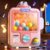 Skirfy Vending Machine Kids Toys Mini Claws Machine 12 Erasers Operated Gumball Prize Machine Maker Game Claws Machine Easter Game Sensory Toys Dolls Gifts（Pink）