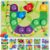 Nene Toys Wooden Color Matching Puzzle for Toddlers 2+ Years – Montessori Pegboard Button Game with Wooden Nails & Cards – Educational Toy for 2 3 Year Old Boys Girls – Fine Motor Skill Learning
