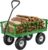 VEVOR 680 Lbs Steel Garden Cart on Wheels, Heavy Duty Garden Wagon Cart Pullable, Metal Outdoor Utility Yard Wagon Carts with 10″ Tires, Mesh Removable Sides and 180°Rotating Handle