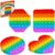 4 Pack Fidget Toys,Pop Fidgets Pack Party Favors for Kids & Adults,Push Sensory Toys Bulk Toddler Toys,Stress Relief Gifts for Easter,Christmas,Birthday,Party Supplies,Classroom