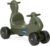 Careplay 2-in-1 Squirrel Push & Ride-on Toy, Indoor & Outdoor Use, Earth Tone Color, Recommended for Children up to 50lbs, Made in The USA, Moss Green