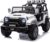 White 24V 4WD Ride On for Kids, 2-Seater Electric Truck with Remote Control, 4x200W Motors, Spring Suspension, LED Lights & Bluetooth, Updated Edition